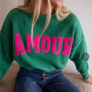 Green Paxton “Amour” Sweater
